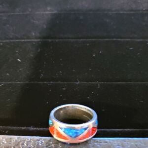 Colorful Geometric Women's Ring Size 5